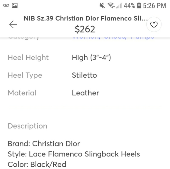 Sz.39 Christian Dior Flamenco Slingback Heels - Picture 11 of 12